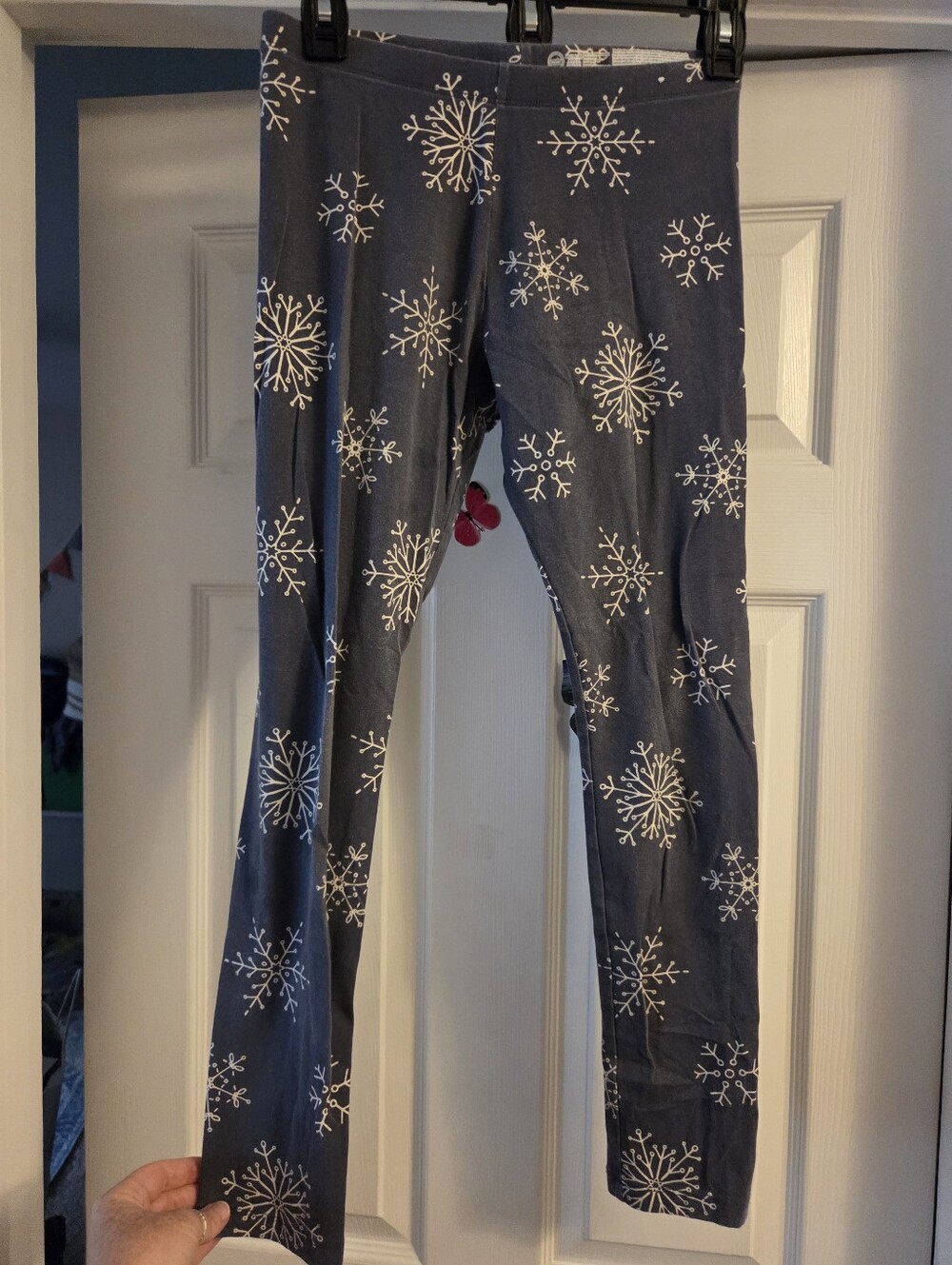 Grey girls Wonder Nation snowflake leggings xl 14/16